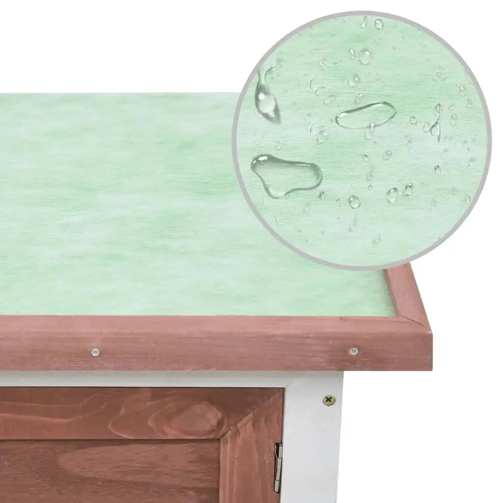 Wooden Outdoor Rabbit Hutch