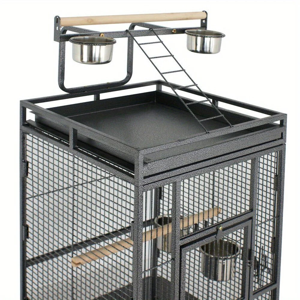Bird cage steel top