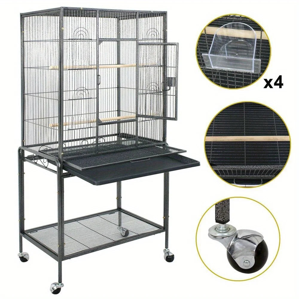 Bird cage steel top