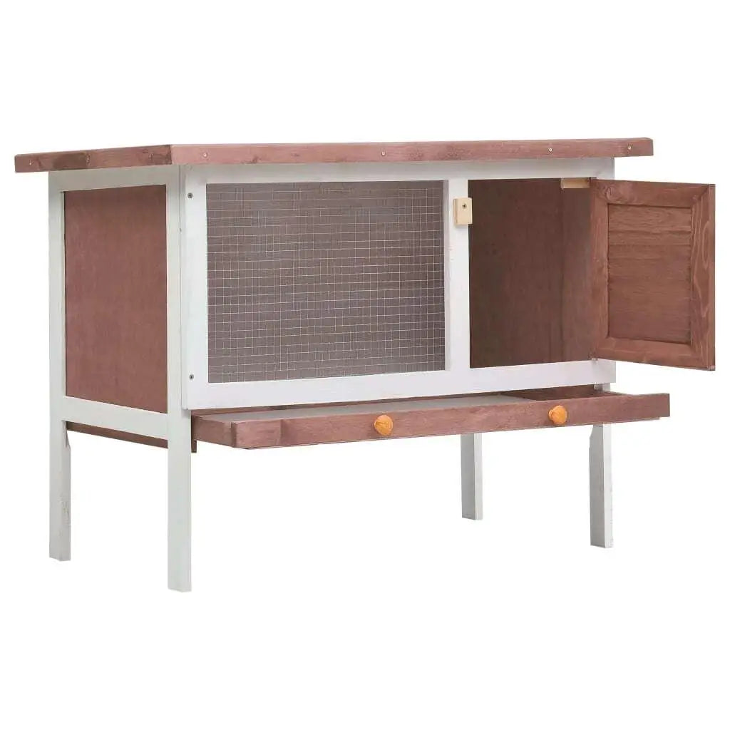 Wooden Outdoor Rabbit Hutch