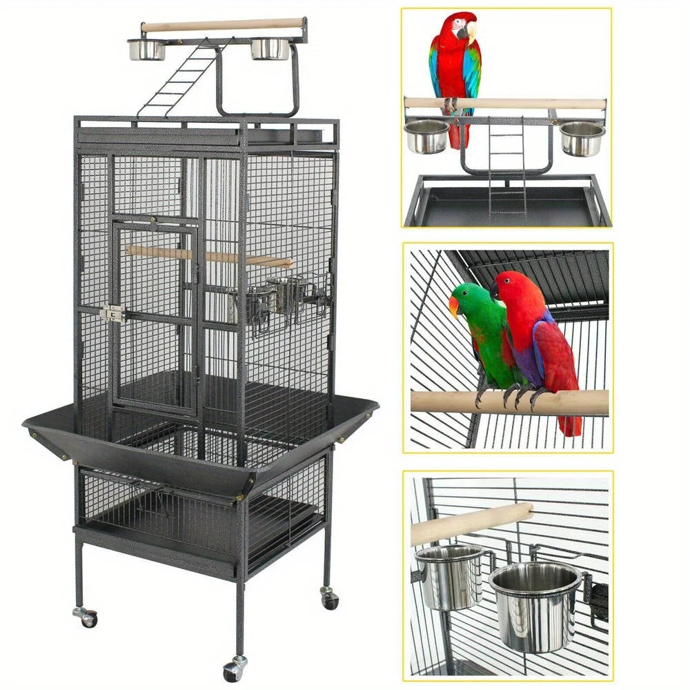 Bird cage steel top