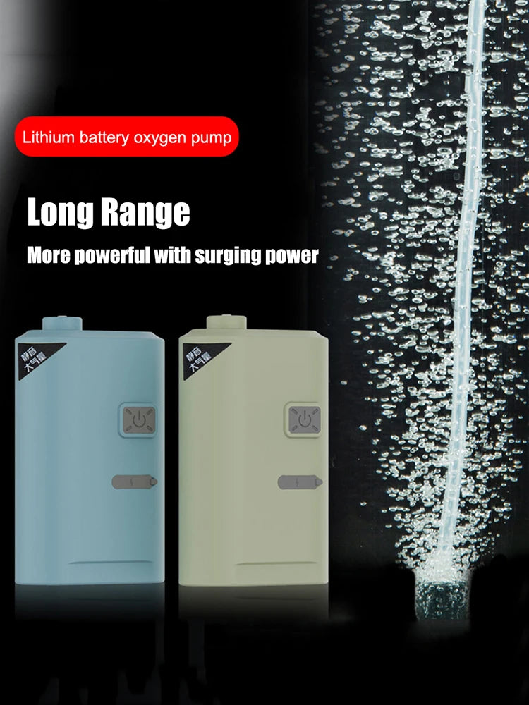 Oxygenated Fish Tank Pump USB Rechargeable